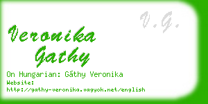 veronika gathy business card