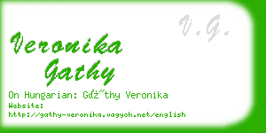 veronika gathy business card